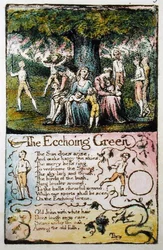 The Echoing Green, placa 5 (Bentley 6) de Canciones de Inocencia y de Experiencia (Bentley Copia L) 1789-94